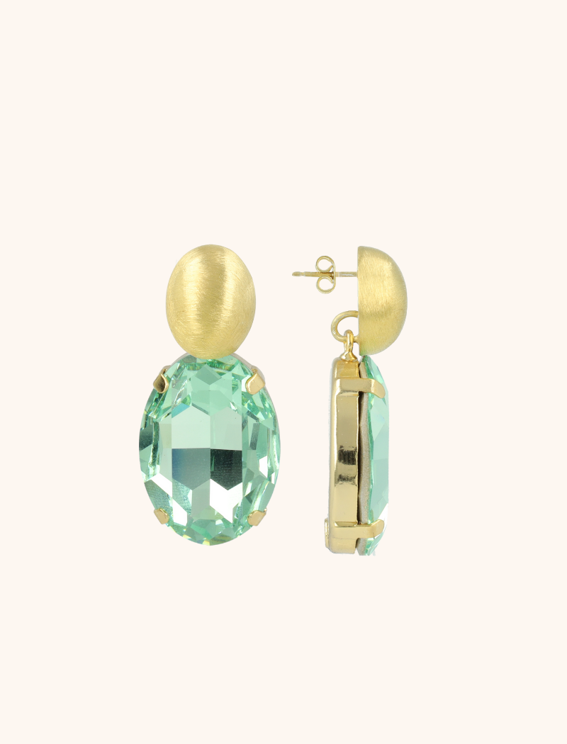 Groene oorbellen Amelie ovaal XLlott-theme.productDescriptionPage.SEO.byTheBrand