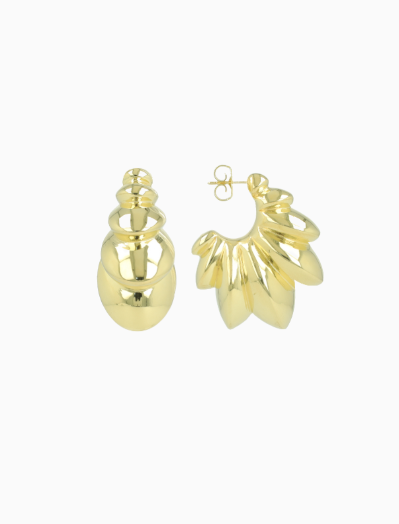 Gouden Oorbellen with Spikes Jinte