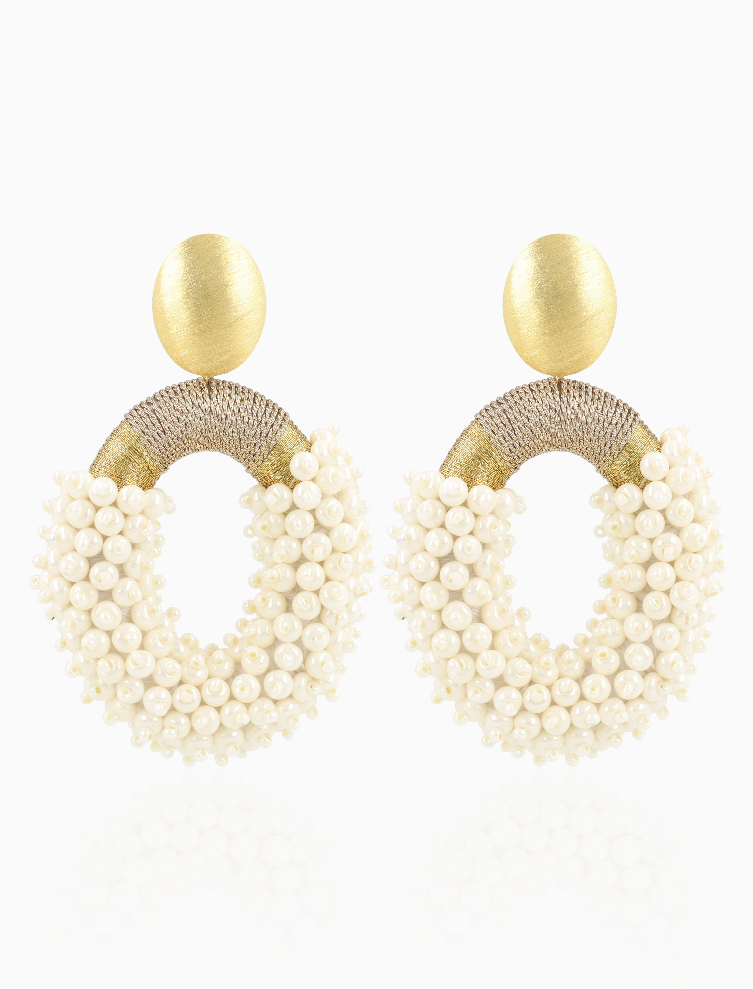 Pearl Oorbellen Yara Combi Oval L