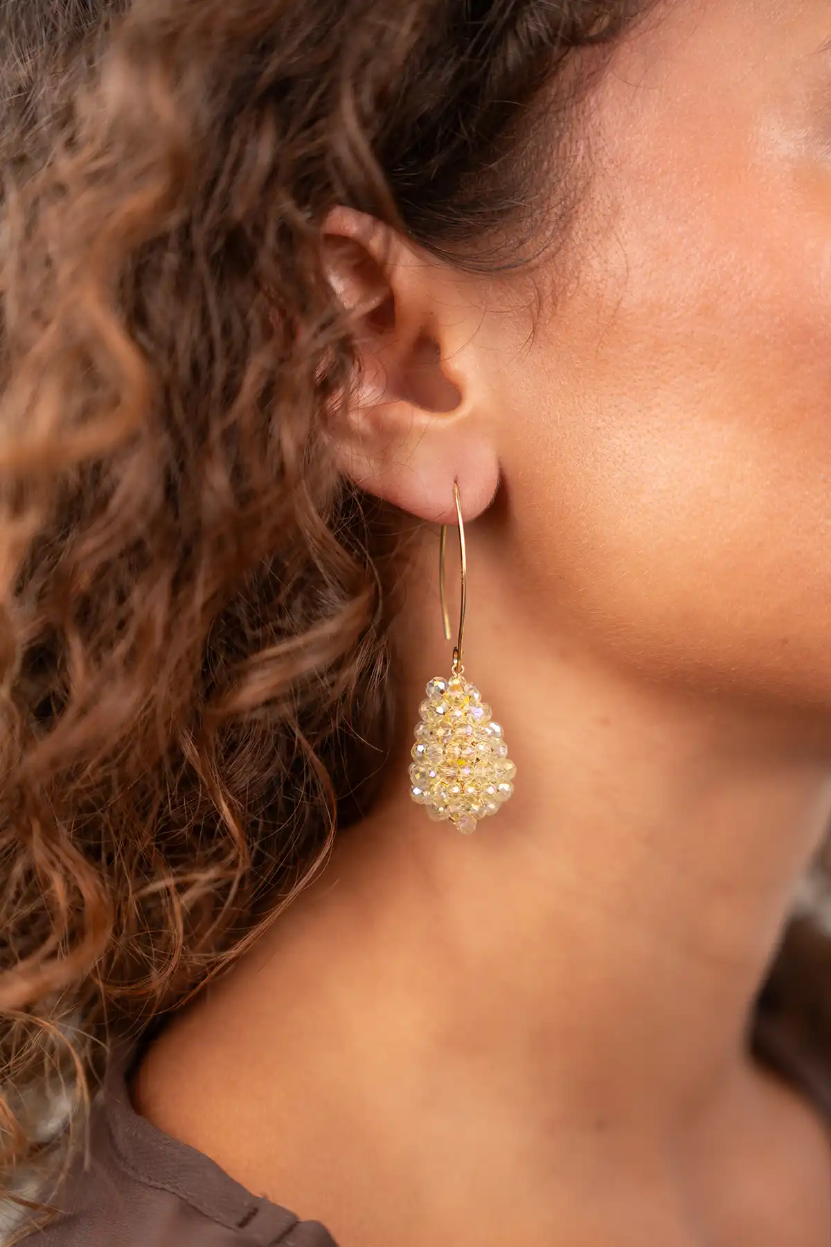 Goudkleurige Oorbellen Amy Cone XS
