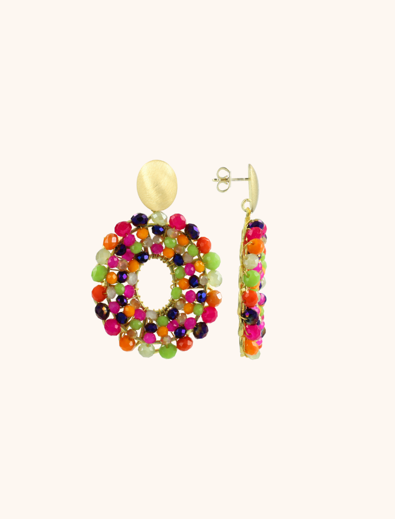 Fall Multi Mix Oorbellen Mia Open Oval S