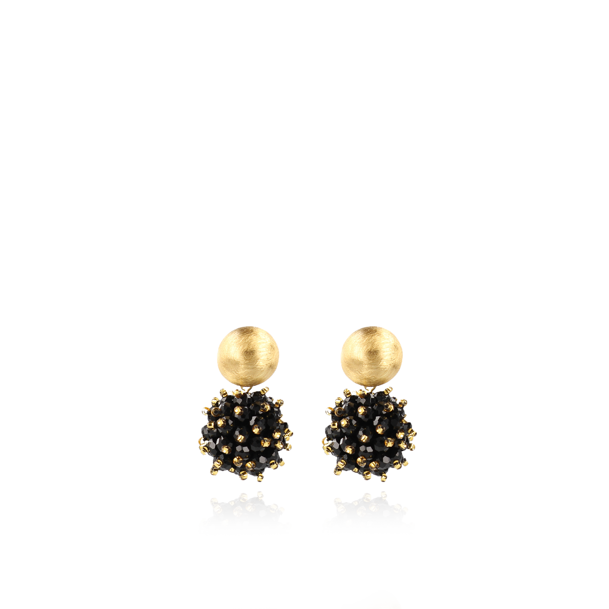 Black Earrings Jacky Glassberry Double Stones Globe Slott-theme.productDescriptionPage.SEO.byTheBrand