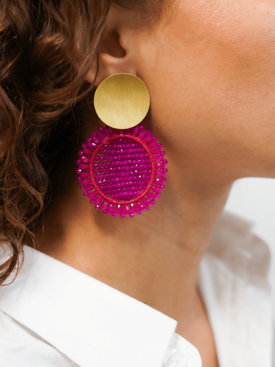 Fuchsia Earrings Fie Roundlott-theme.productDescriptionPage.SEO.byTheBrand