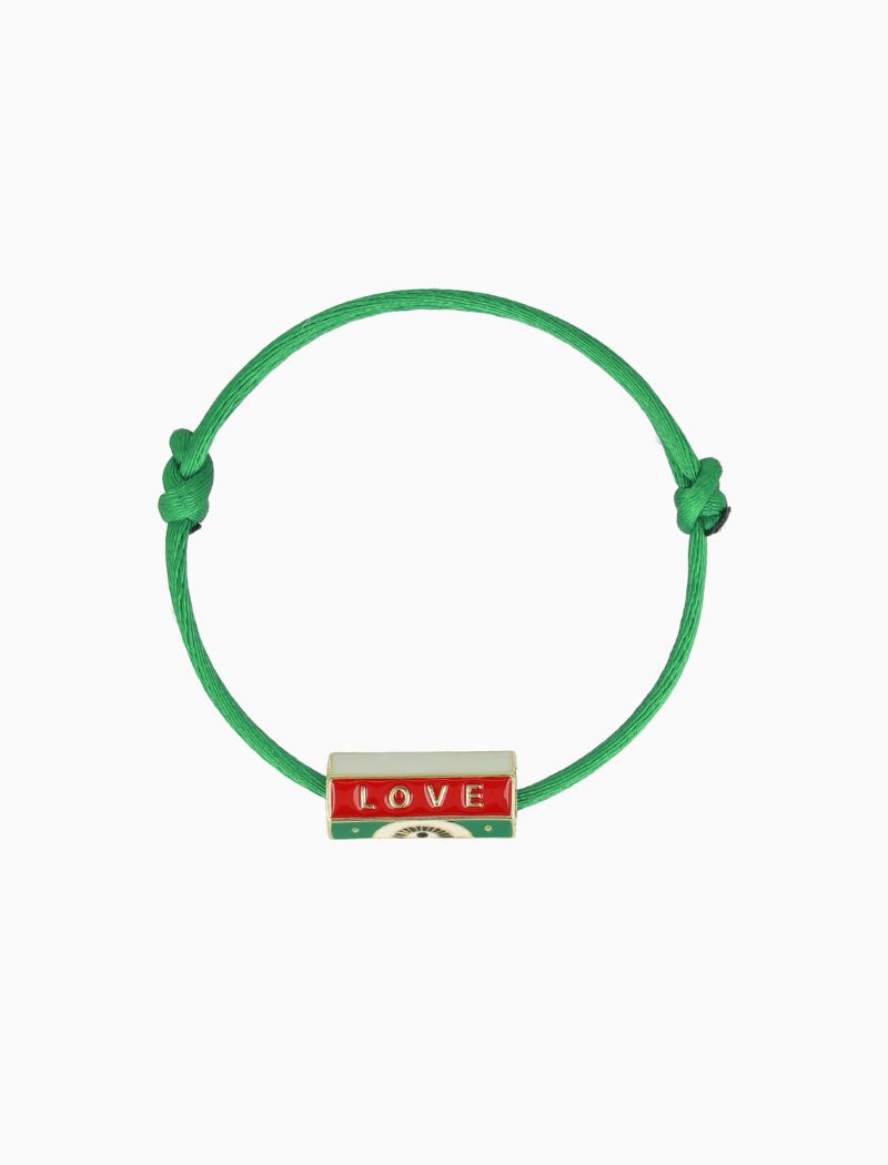 Bracelet Charm Love - White/Green/Red