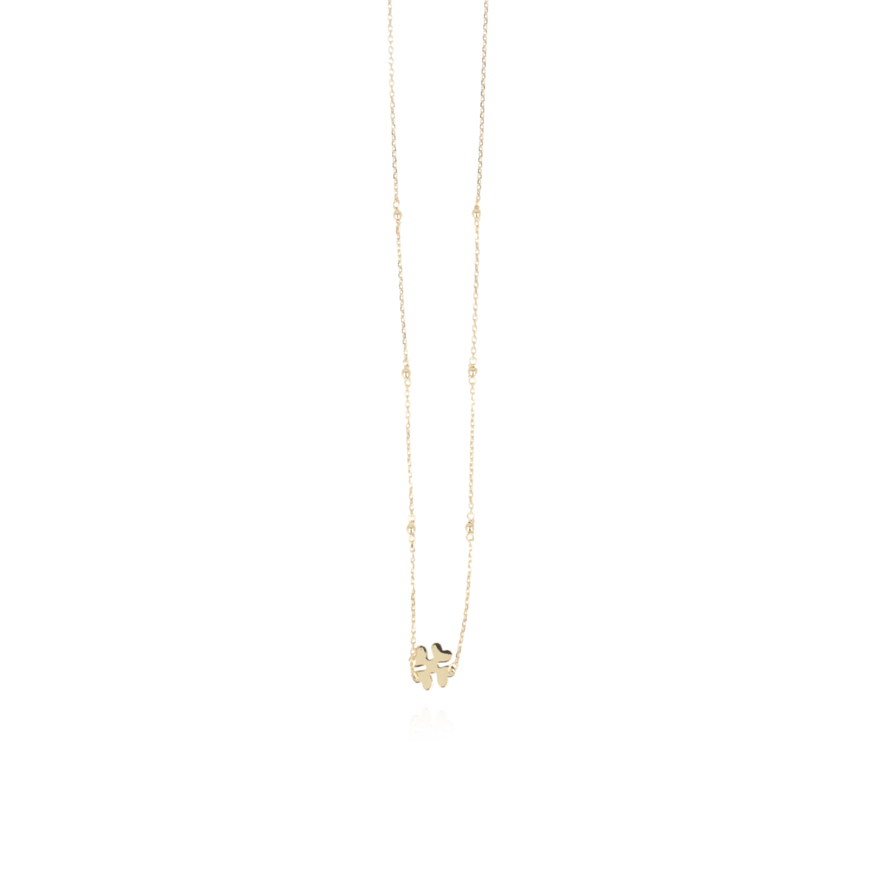 9 Karat Necklace Clover