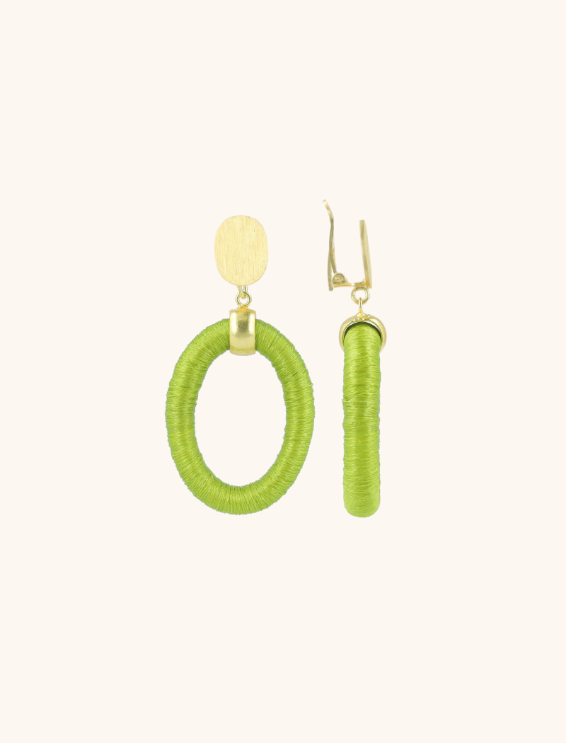 Lime oorbellen Faye ovaal S cliplott-theme.productDescriptionPage.SEO.byTheBrand