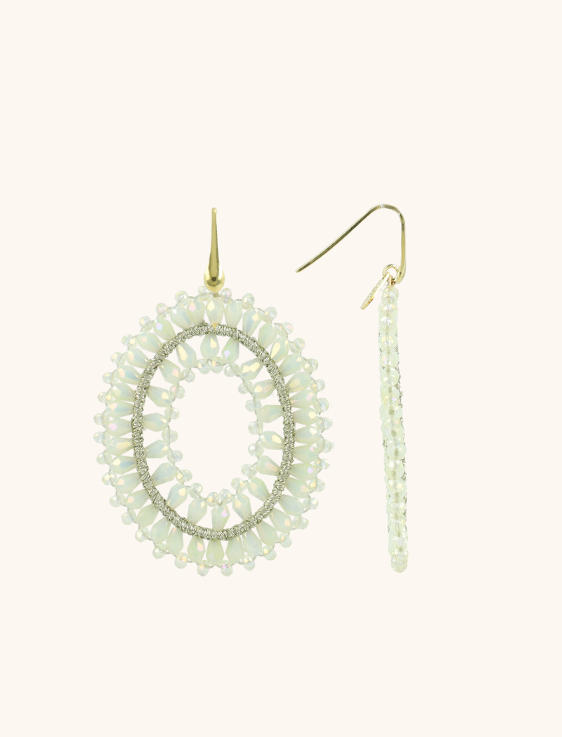 Lichte Mint Oorbellen Noa Ovaal Dubbel Llott-theme.productDescriptionPage.SEO.byTheBrand