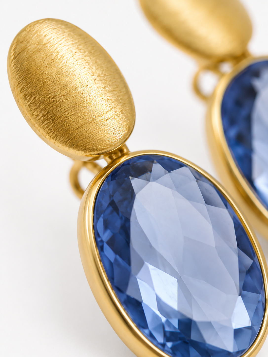Blaue Ohrringe Framed Oval S Giorgia