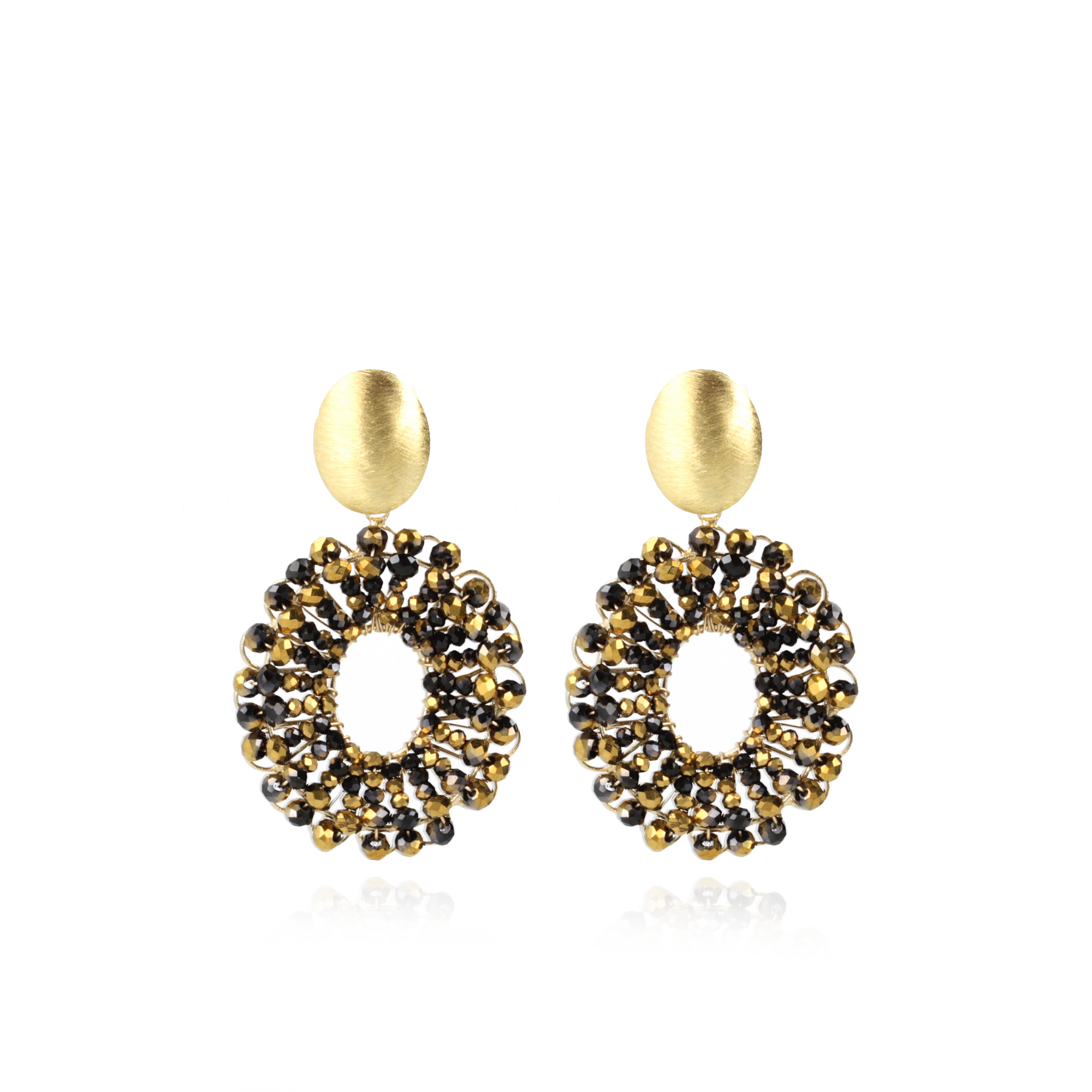 Goudkleurige Oorbellen Mia Ovaallott-theme.productDescriptionPage.SEO.byTheBrand