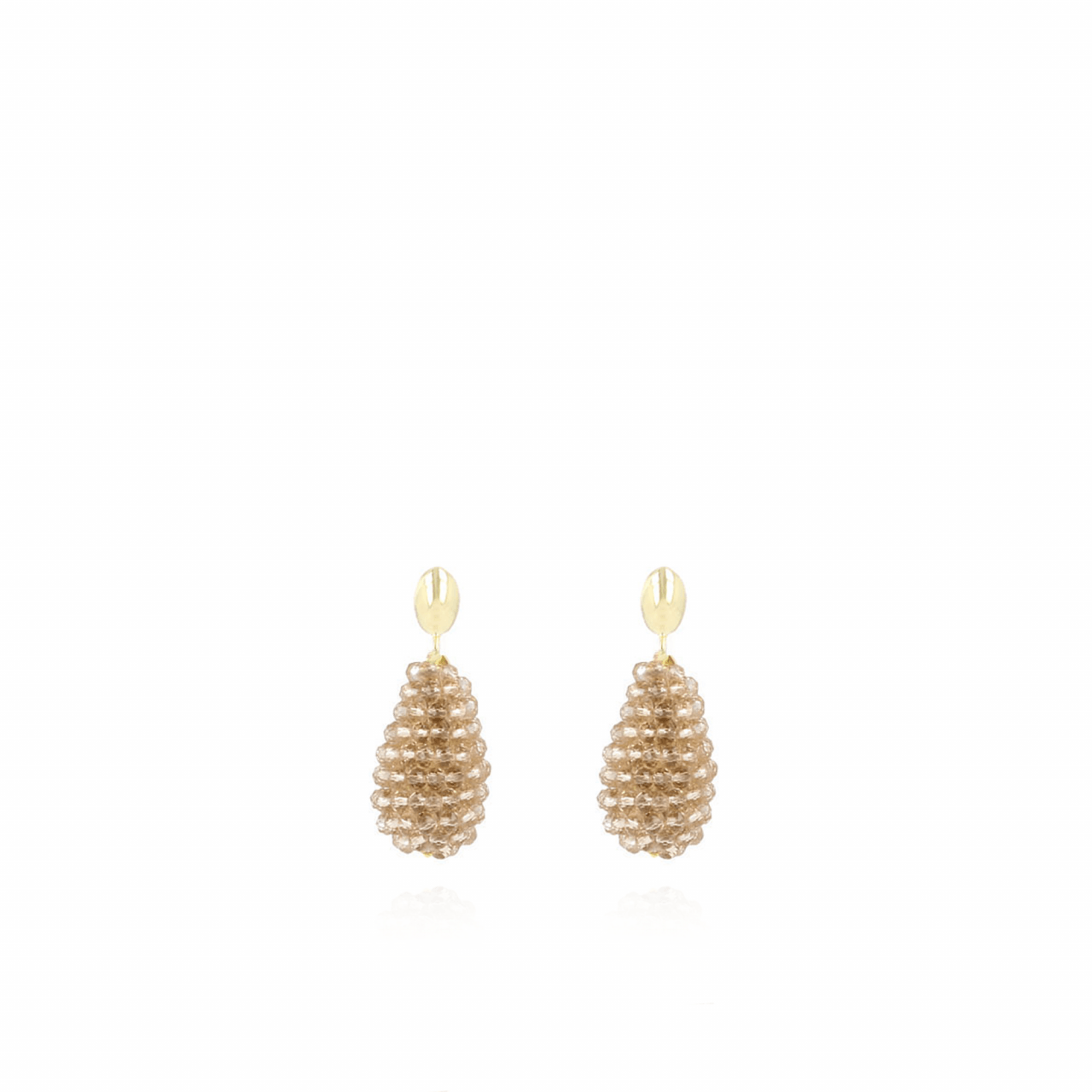 Champagne earrings Amy glassberry cone S