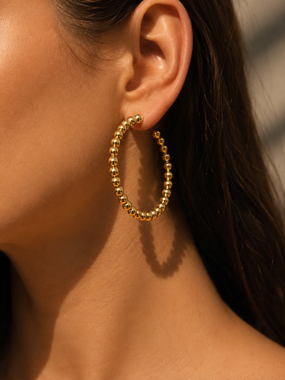 BRASS - Gold hoop Creole Ball