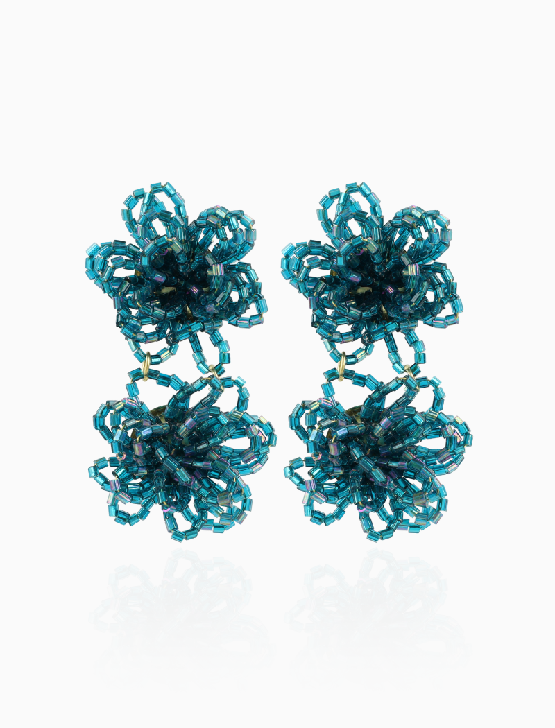 Grune Ohrringe Double Knotted Earring Maerle