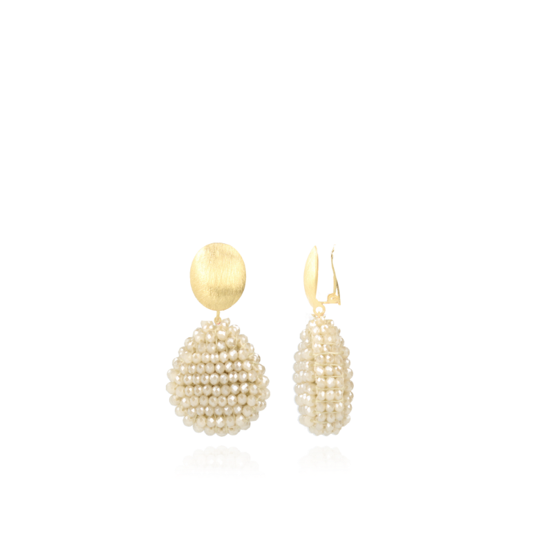 Beige Oorbellen Loulou Closed Drop S Cliplott-theme.productDescriptionPage.SEO.byTheBrand