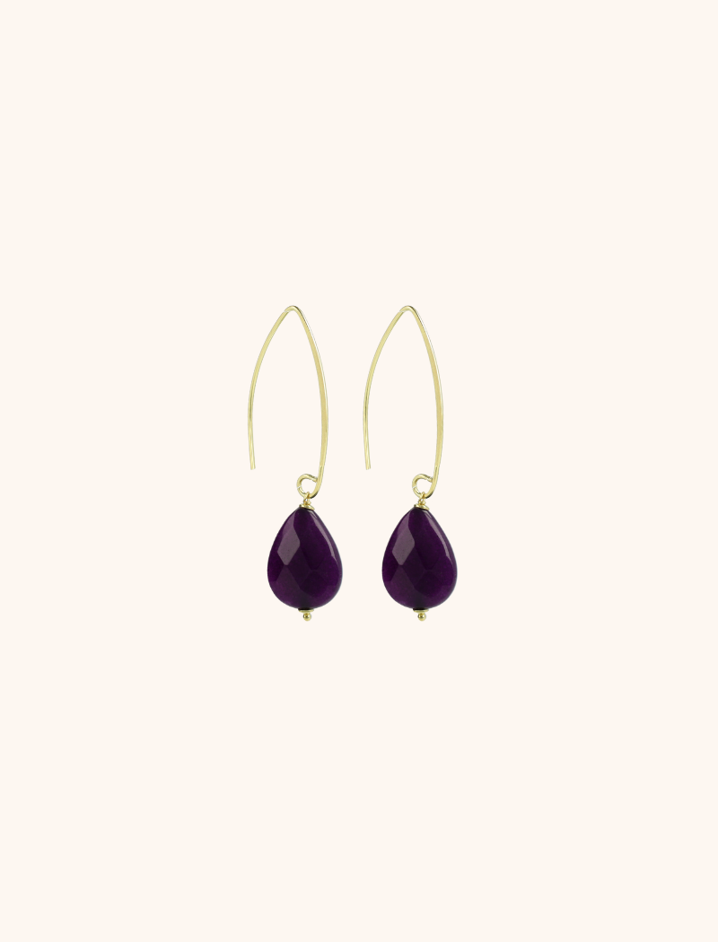Purple Earrings Drop Slott-theme.productDescriptionPage.SEO.byTheBrand
