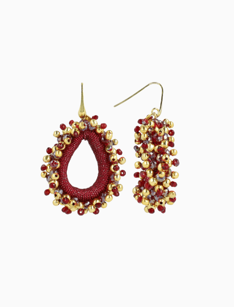 Bordeaux Earrings Carina Urchin Drop M