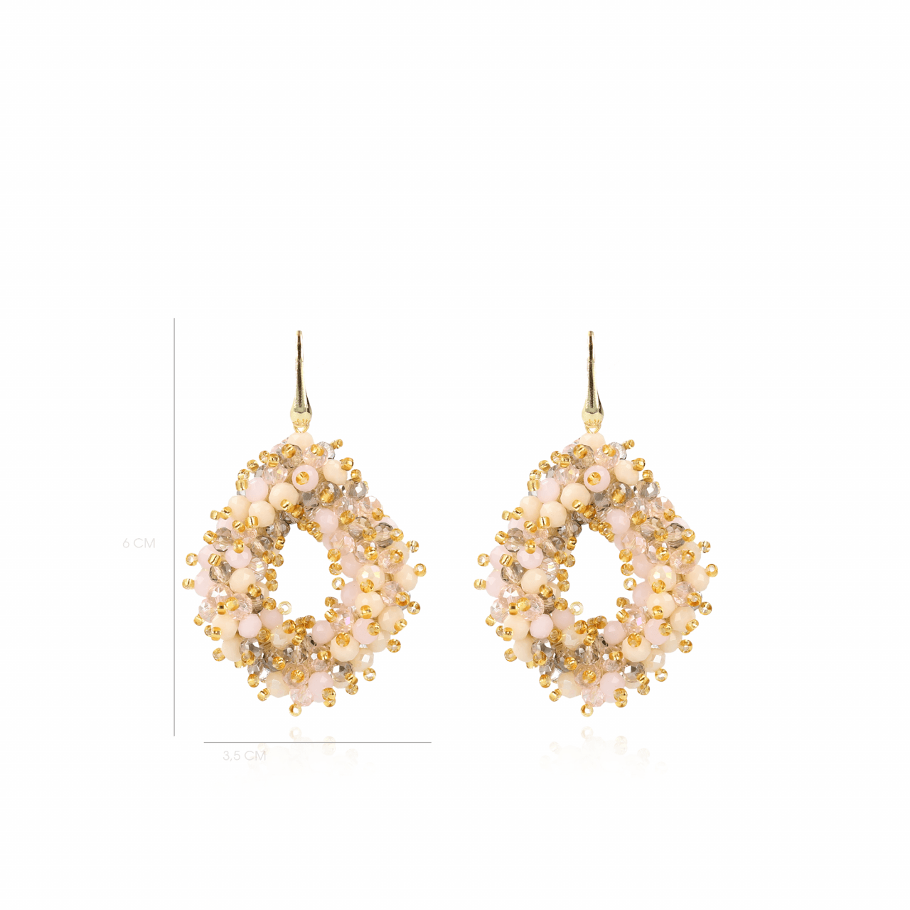Champagne oorbellen Holly Double Stones Glassberry Ace Llott-theme.productDescriptionPage.SEO.byTheBrand