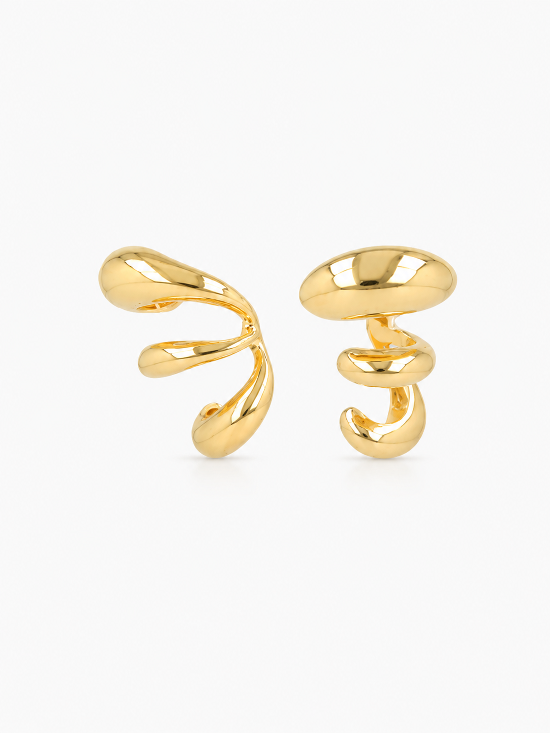 BRASS - Classic Oorbellen Triple Creole