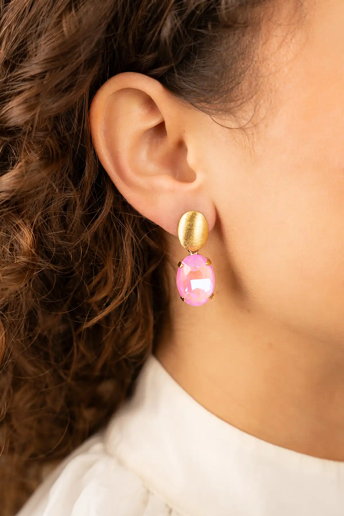 Roze oorbellen Daan ovaal Mlott-theme.productDescriptionPage.SEO.byTheBrand