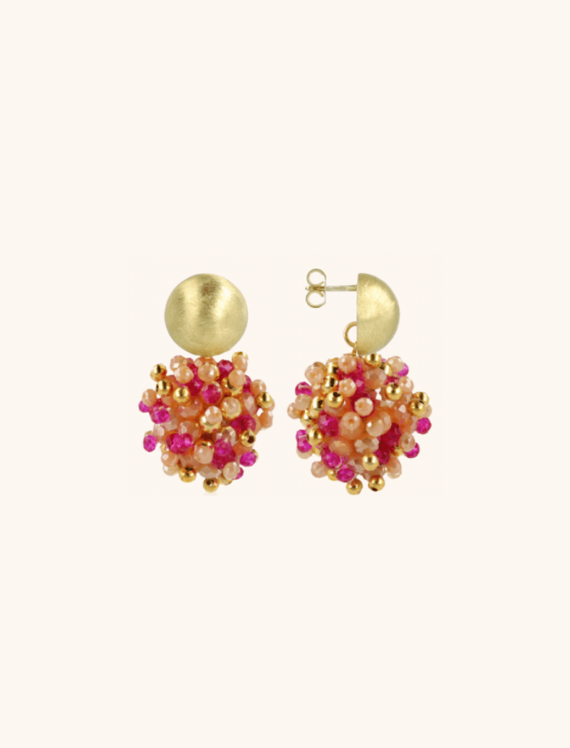 Fuchsia Tangerine Earrings Jacky Globe S