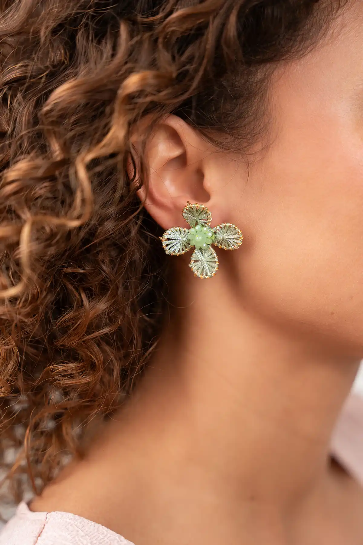 Mint Earrings Aster Flower S  lott-theme.productDescriptionPage.SEO.byTheBrand