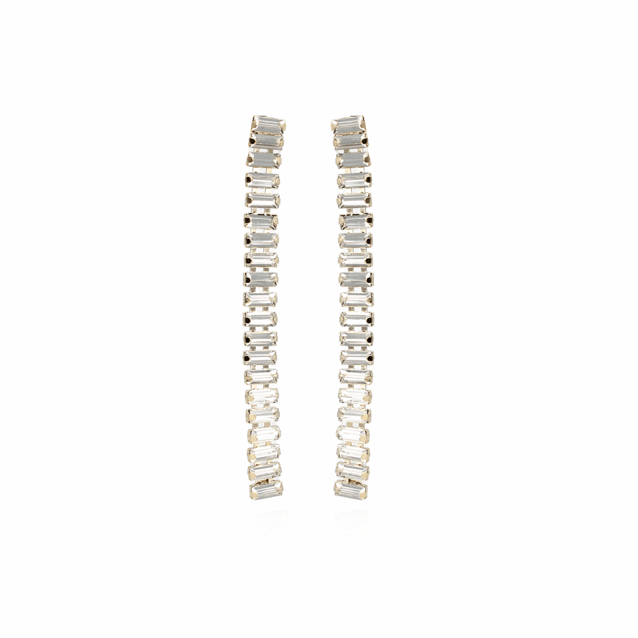 Strass earrings mosa single waterfall crystal 