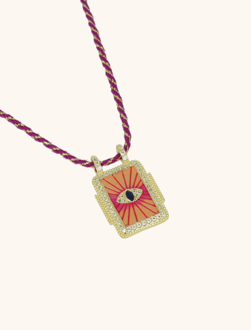 Kette Rectangle Eye - Lila/Kristalllott-theme.productDescriptionPage.SEO.byTheBrand