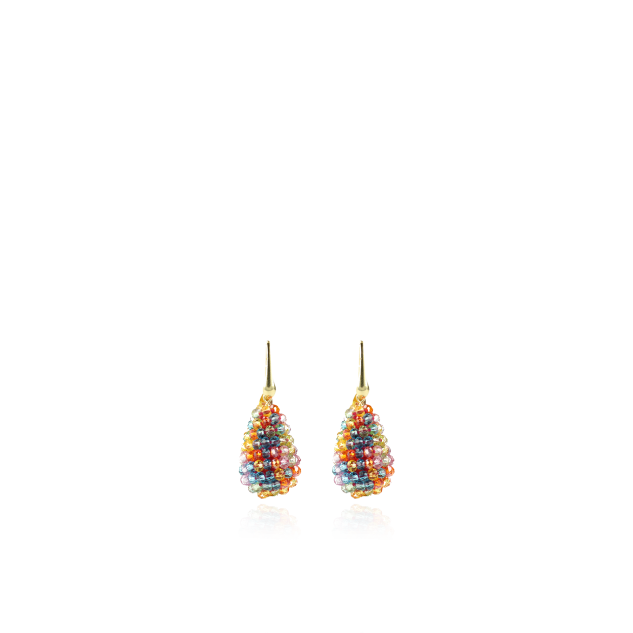 Multicolor Dark Rainbow Oorbellen Amy Cone XS