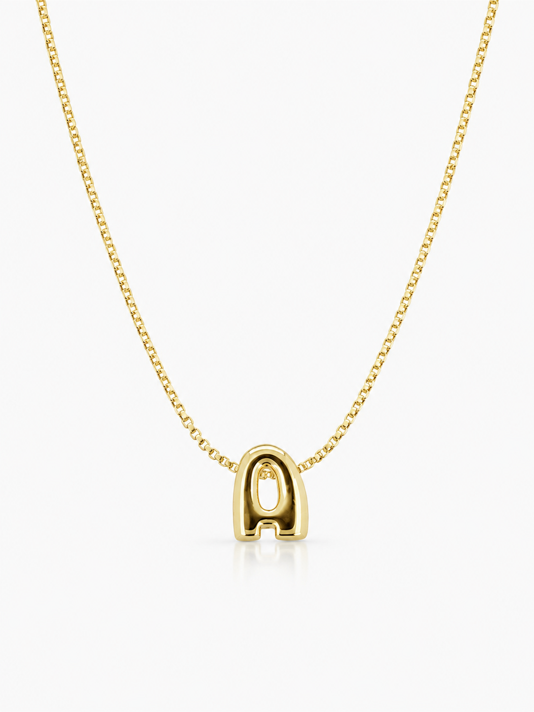 Goudkleurige Ketting Mini Initial