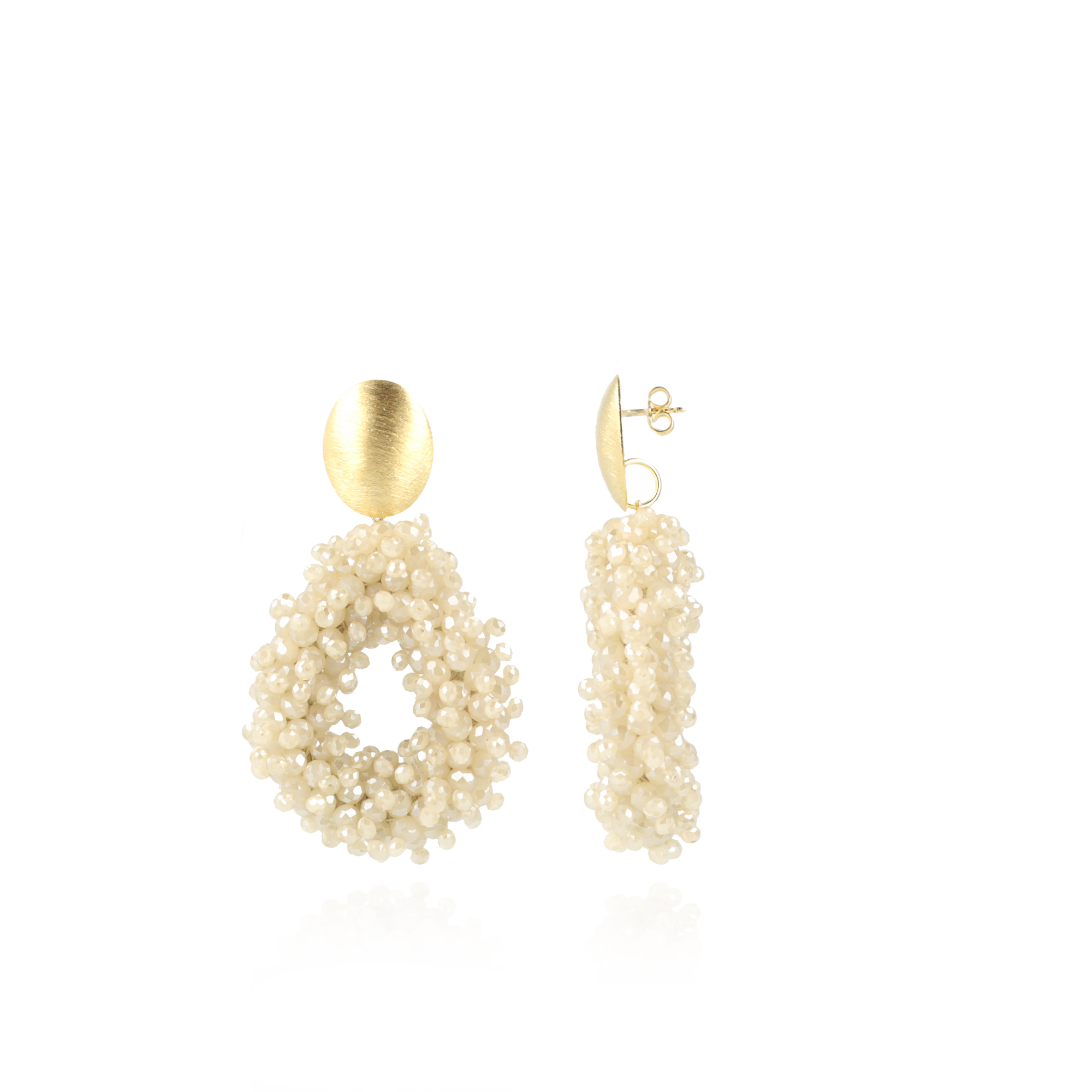 Beige Oorbellen Louise Glassberry Druppel L Double Stones Tonallott-theme.productDescriptionPage.SEO.byTheBrand