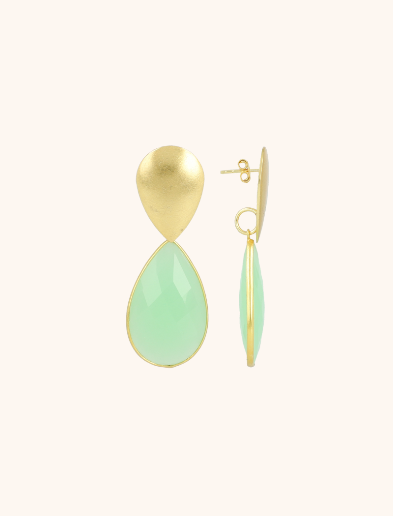 Mint Earrings Rae Framed Drop  