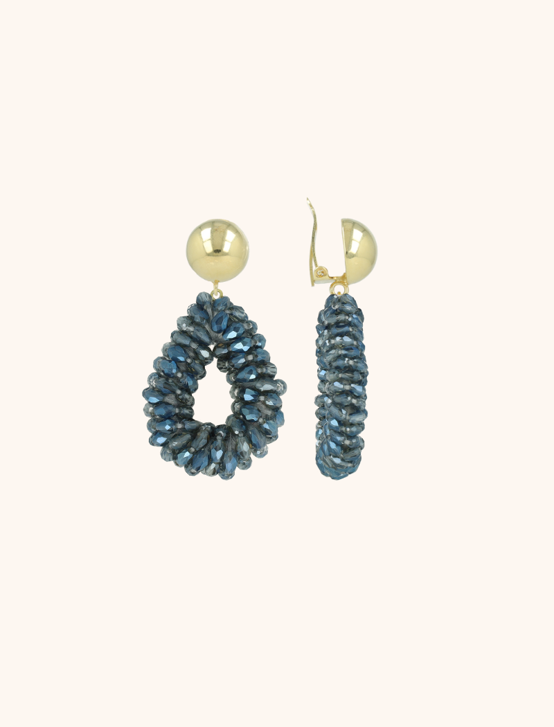Labradorite Earrings Anne Drop S Marquis Clip