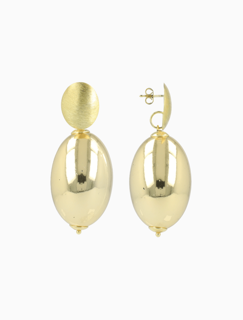 Gold-colored Earrings Egg S