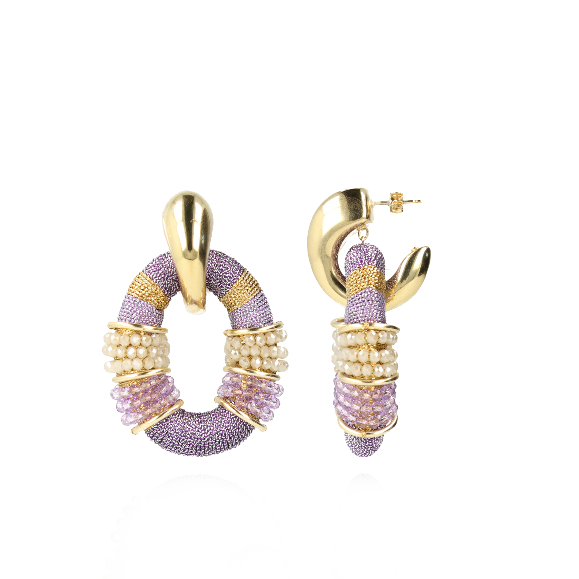Licht Paarse Oorbellen Elle Glassberry Combi Ovaal Deluxe Llott-theme.productDescriptionPage.SEO.byTheBrand