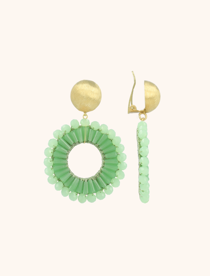 Lime Oorbellen Ann-Mary Cirkel Dubbel Cliplott-theme.productDescriptionPage.SEO.byTheBrand