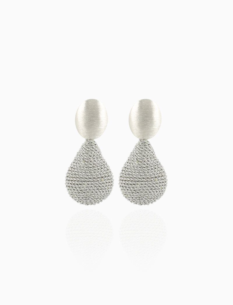 Blauwe Oorbellen Threated Teardrop L Bea