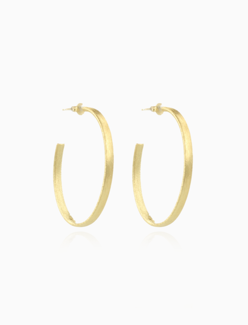 Classic Oorbellen Creool Ovaal S Brushed