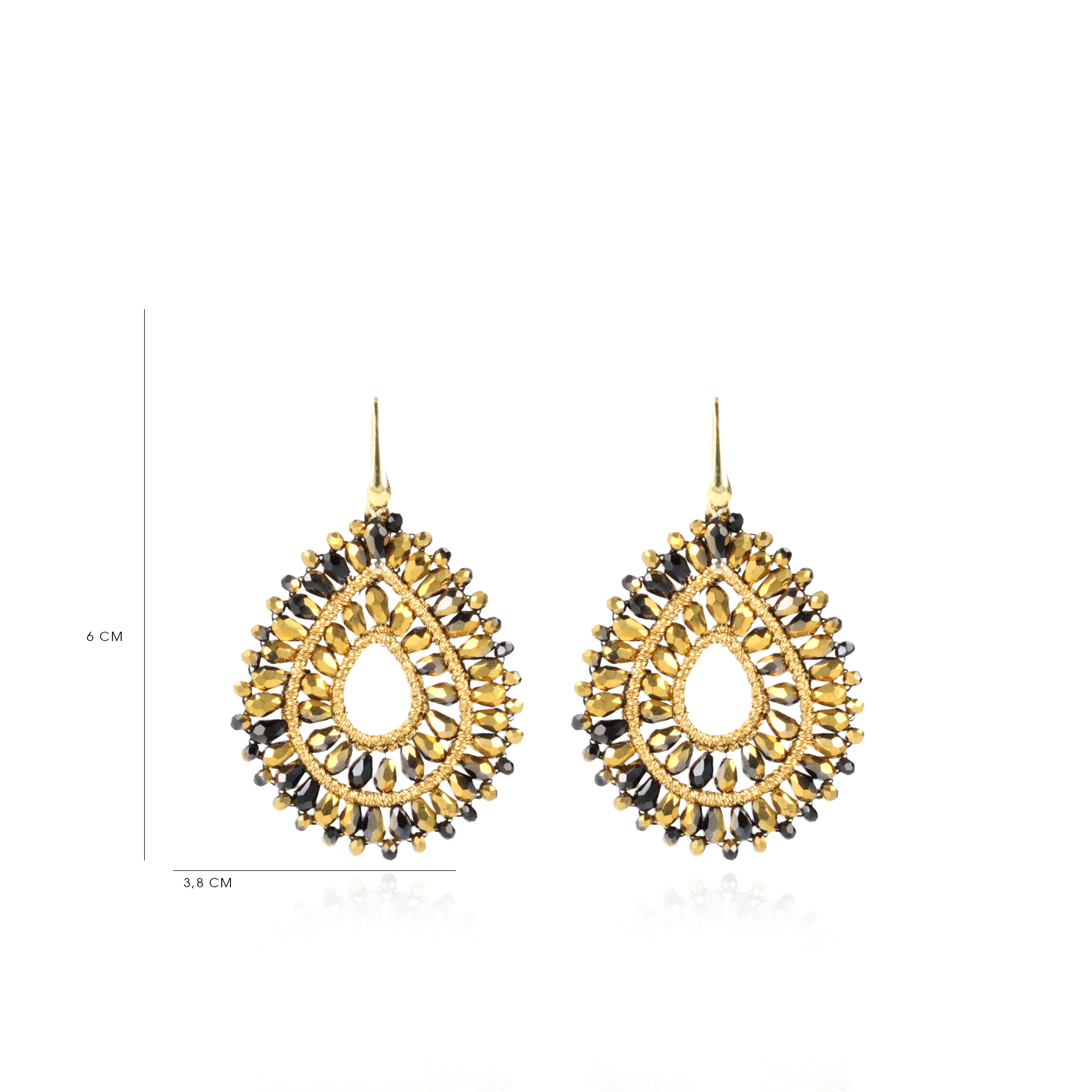 Gold-coloured Earrings Alice Drop Double Crystallott-theme.productDescriptionPage.SEO.byTheBrand