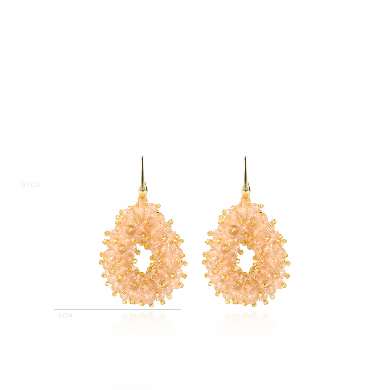 Licht Roze Oorbellen Louise Double Stones Drop Slott-theme.productDescriptionPage.SEO.byTheBrand