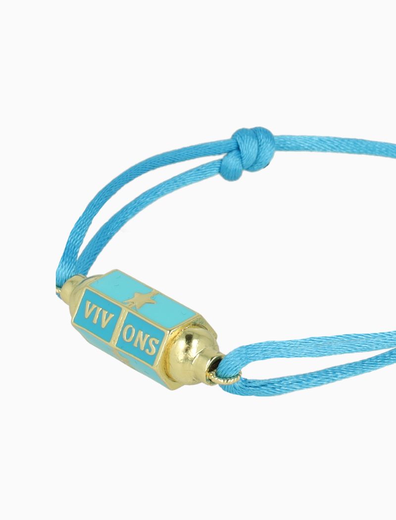 Bracelet Viv Ons Charm - Aquamarine