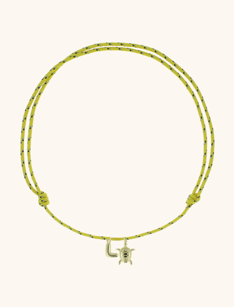 Initial Ketting Schildpad Be Golden Loonie - Geel lott-theme.productDescriptionPage.SEO.byTheBrand