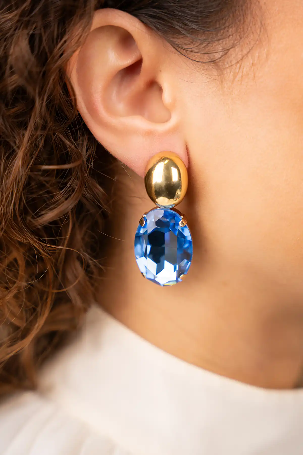 Blauwe oorbellen Amelie ovaal XLlott-theme.productDescriptionPage.SEO.byTheBrand