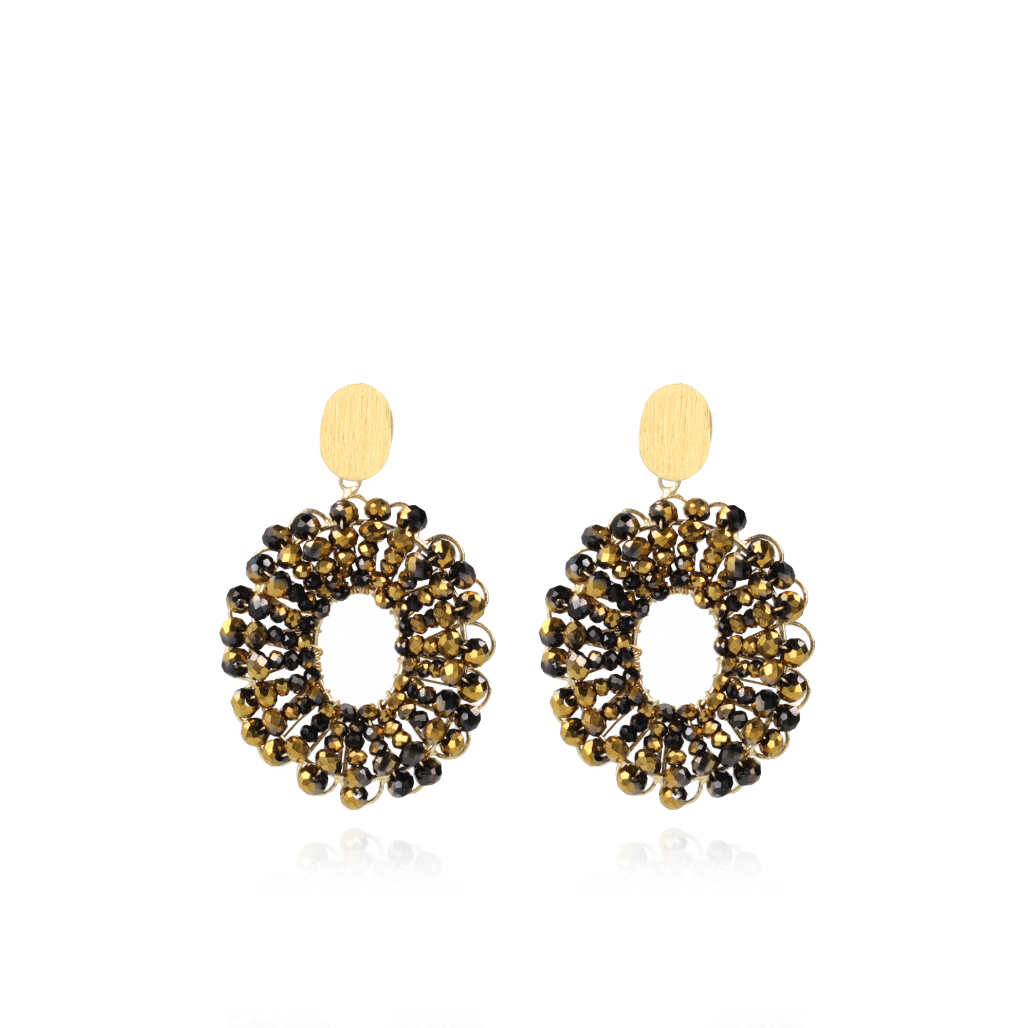 Goudkleurige Oorbellen Mia Ovaallott-theme.productDescriptionPage.SEO.byTheBrand