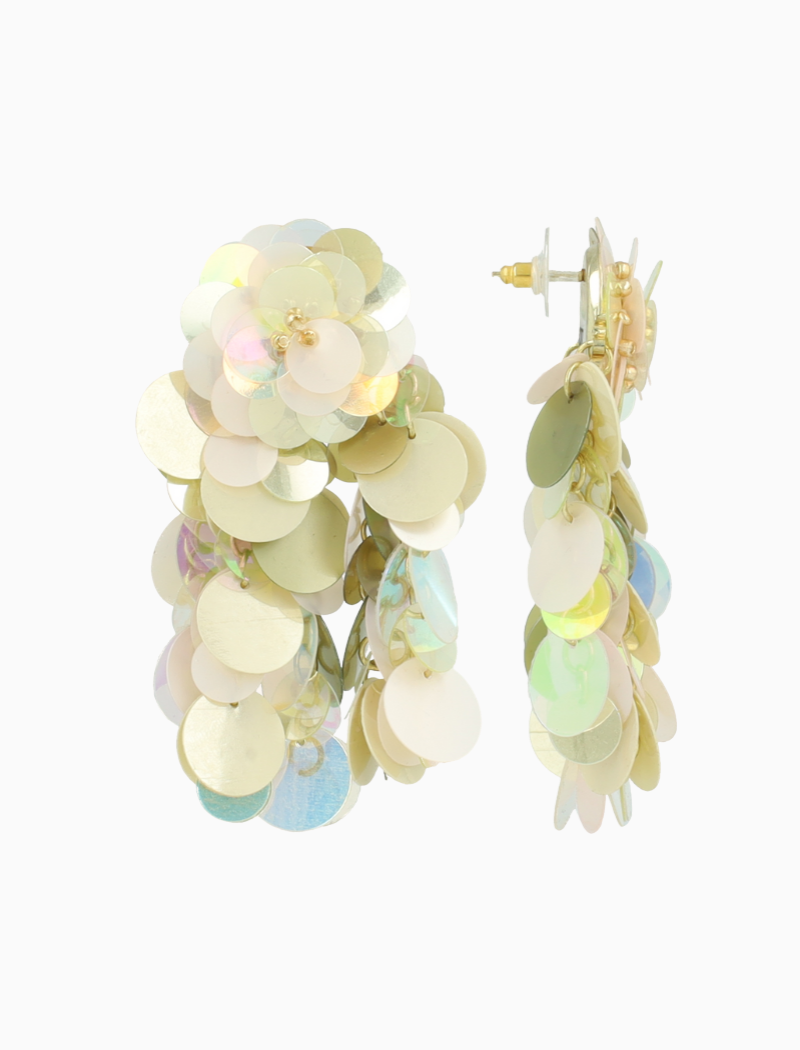 Gold Mix Oorbellen Mira Sequin Wild Waterfall