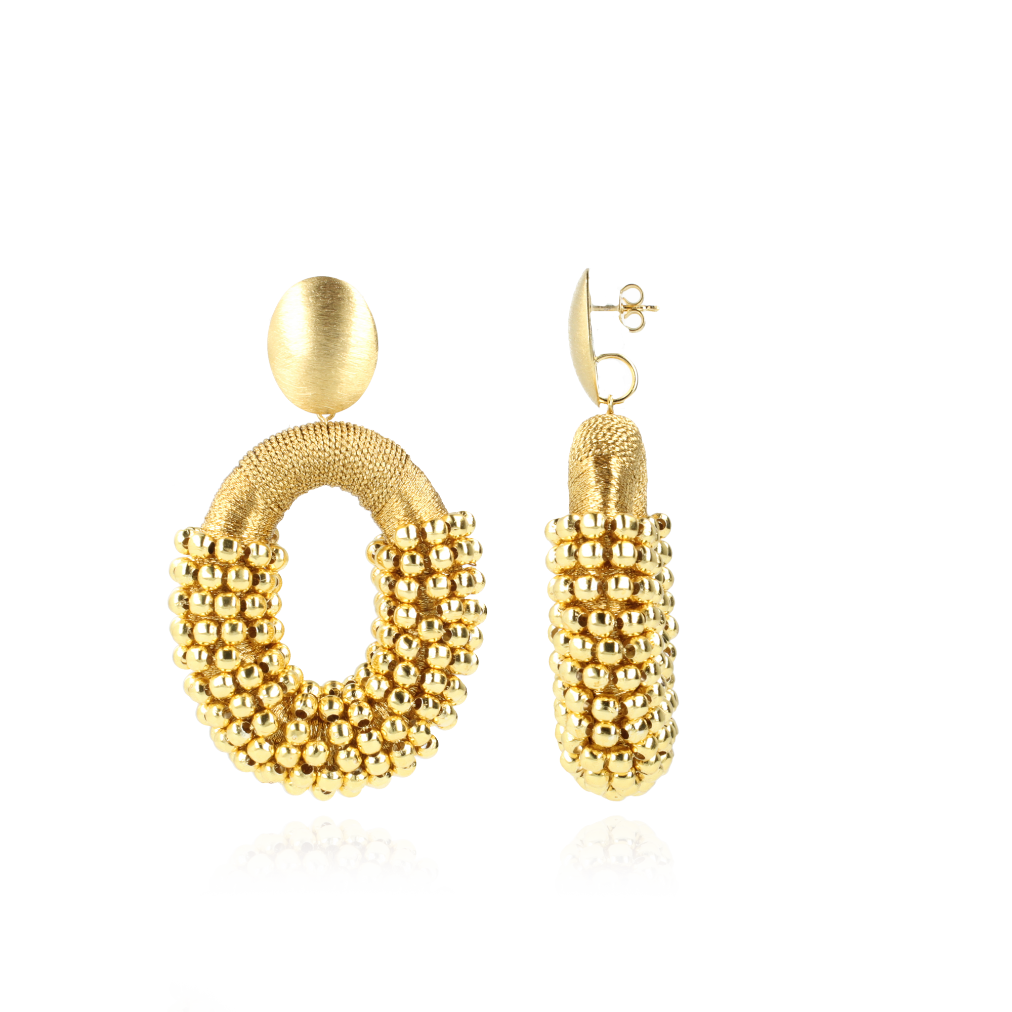 Gold Earrings Limited Yara Oval L