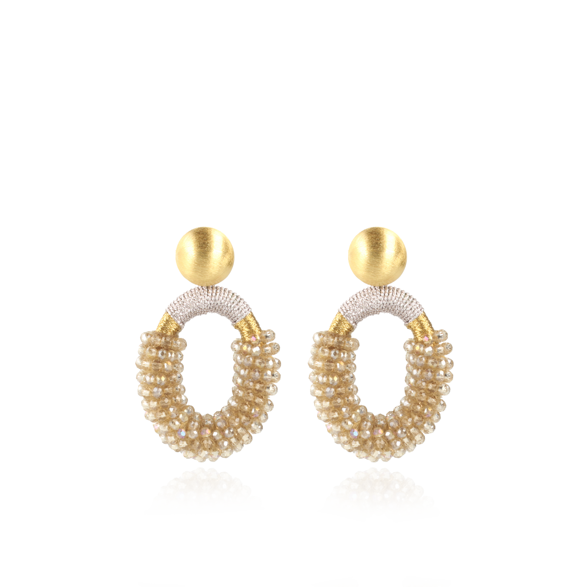 Champagne Oorbellen Yara Ovaal Mlott-theme.productDescriptionPage.SEO.byTheBrand