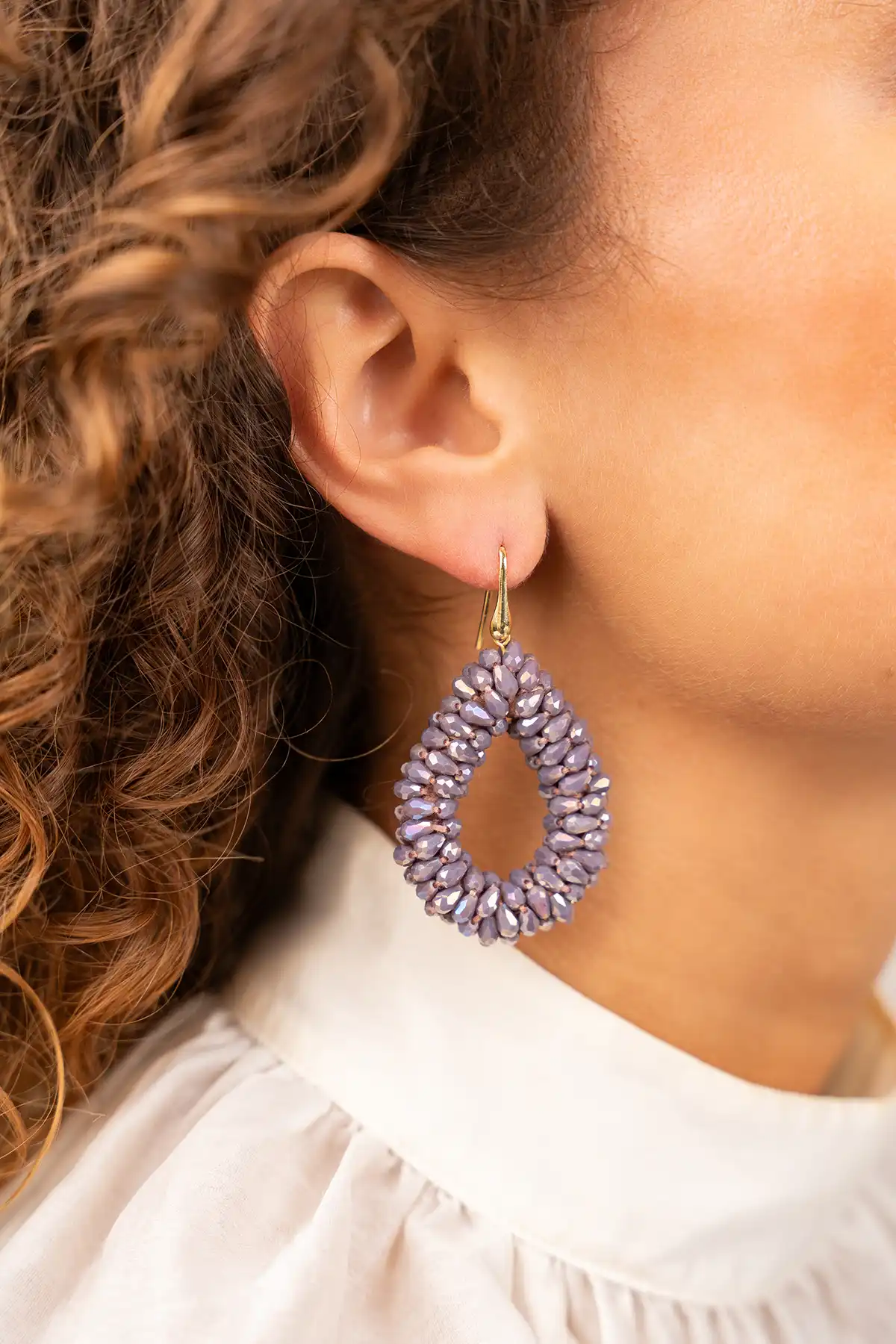 Dark Lavender Earrings Anne Marquis Drop Llott-theme.productDescriptionPage.SEO.byTheBrand