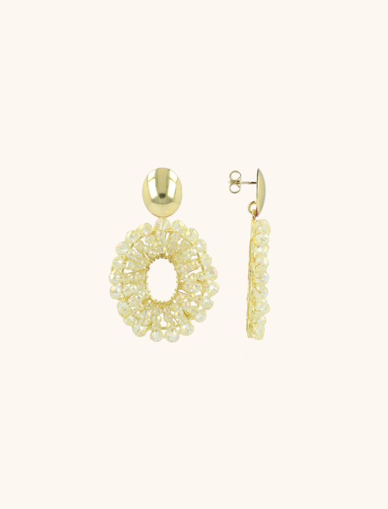 Ivory Earrings Mia Oval S