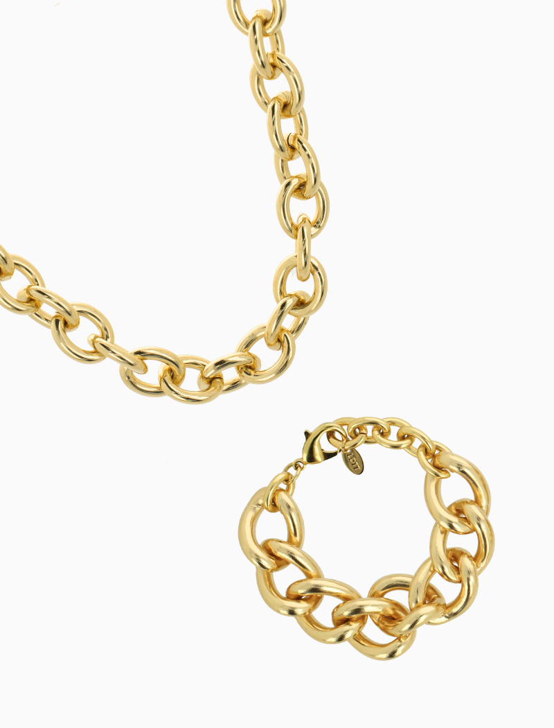 Zelina - CLA Set Crub Link L - Soft Gold
