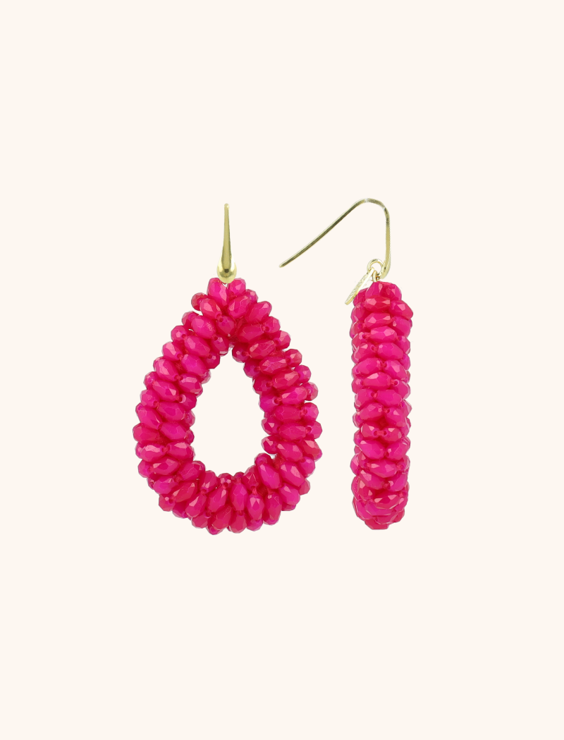 Fuchsia Earrings Anne Droplet L Marquis