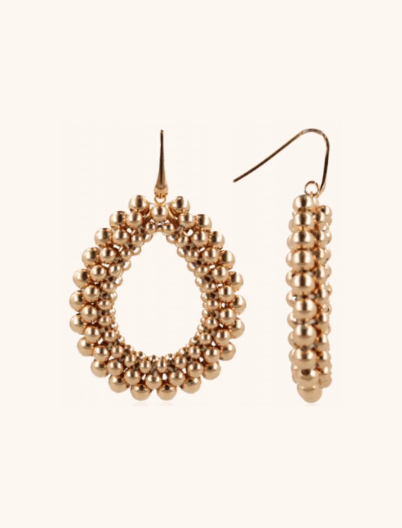 Rose colored Earrings Nouk Drop Deluxe L